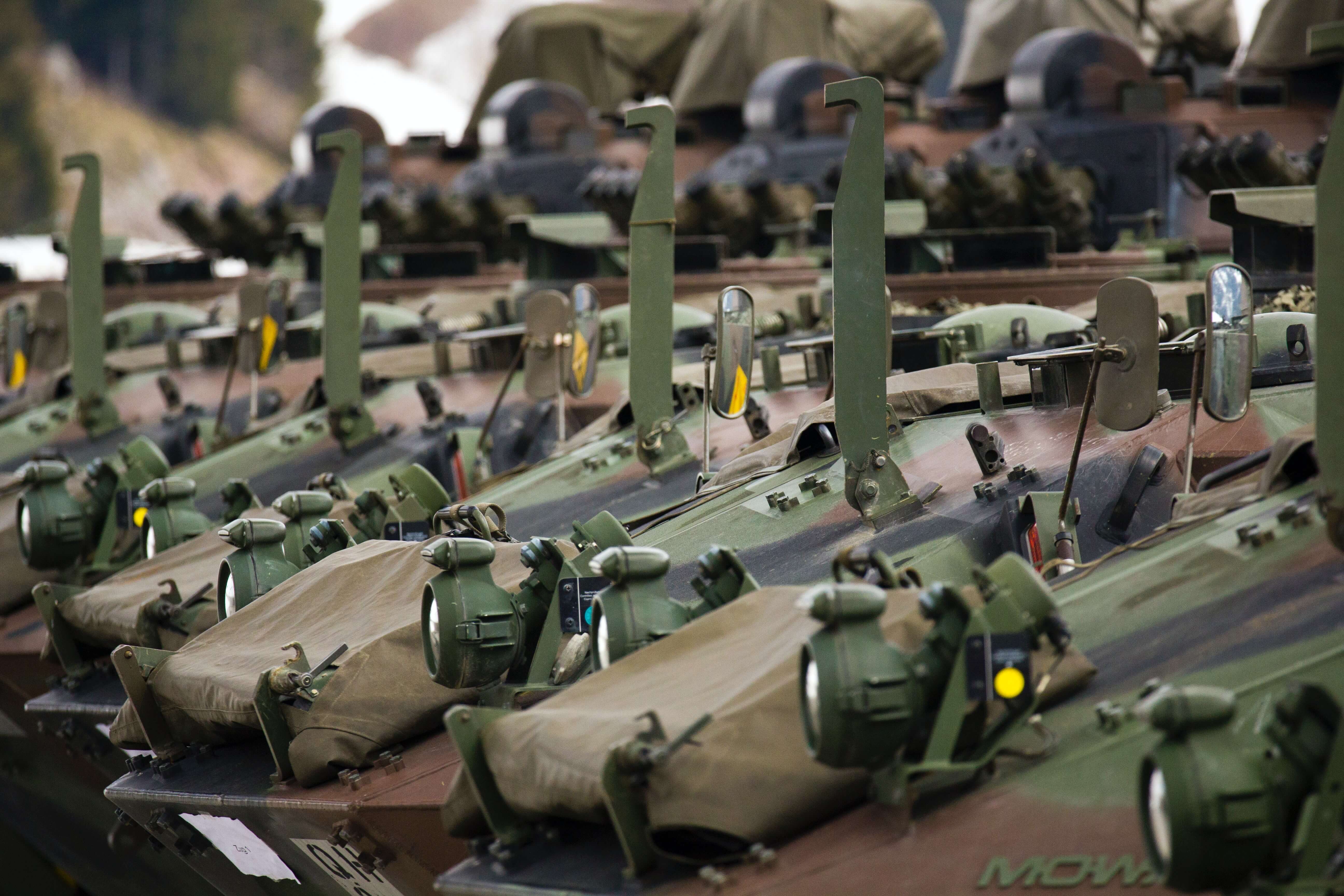 Housing assembly for a defense system